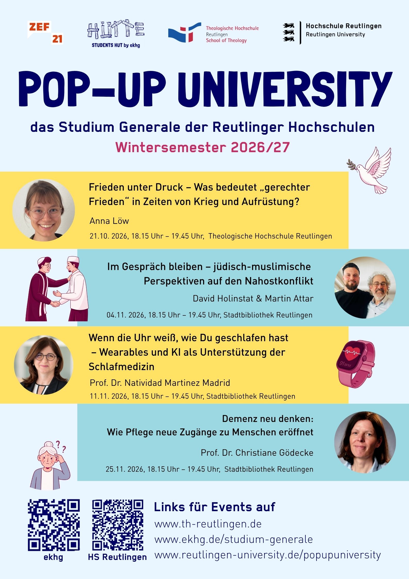Pop-Up University: Demenz neu denken: Wie Pflege neue Zugänge zu Menschen eröffnet
