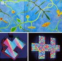 Organisch – Geometrisch: Gabriele Eberspächer- Malerei und Zeichnung und Serge Le Goff- Leuchtmosaike und Assemblagen