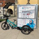 Wir sind dabei beim Büchermarkt auf dem Leonhardsplatz