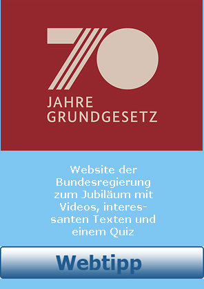 Webtipp 70 Jahre Grundgesetz