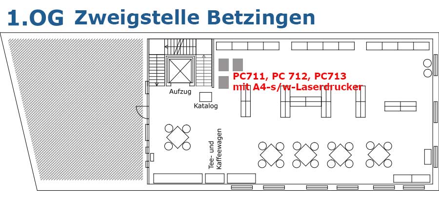 Internet-/Arbeits-PCs Zweigstelle Betzingen