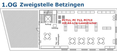 Internet-/Arbeits-PCs Zweigstelle Betzingen