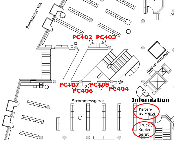 Internet-/Arbeits-PCs im 1.OG