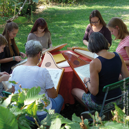 Veeh-Harfen-Workshop für haupt- und ehrenamtliche Mitarbeitende des Ambulanten Hospizvereins Reutlingen e.V. 