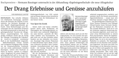 Der Drang Erlebnisse und Genüsse anzuhäufen