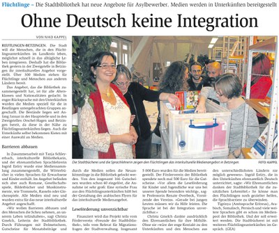 Ohne Deutsch keine Integration