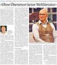 »Ohne Übersetzer keine Weltliteratur«