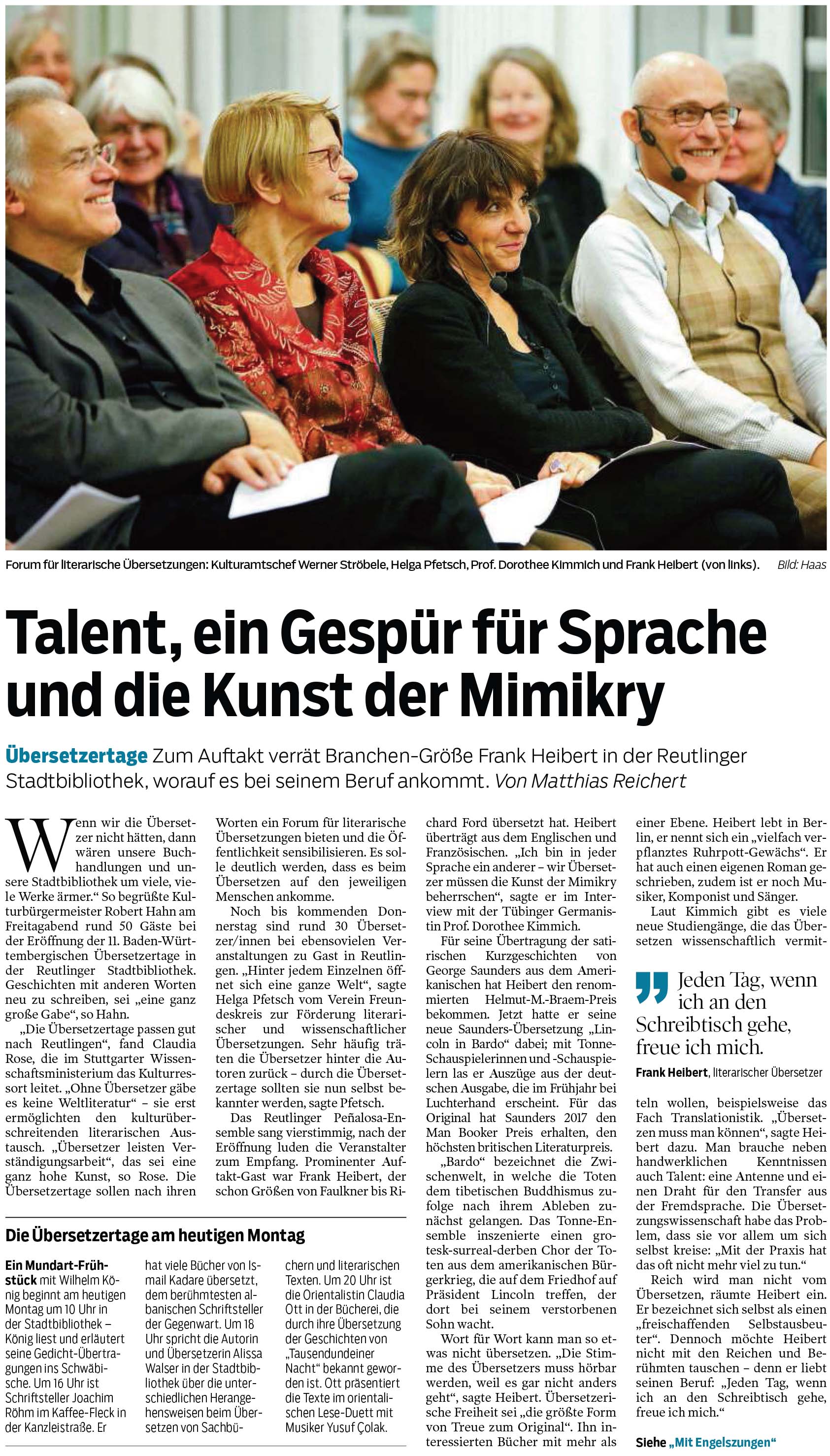 Talent, ein Gespür für Sprache und die Kunst der Mimikry