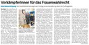 Vorkämpferinnen für das Frauenwahlrecht