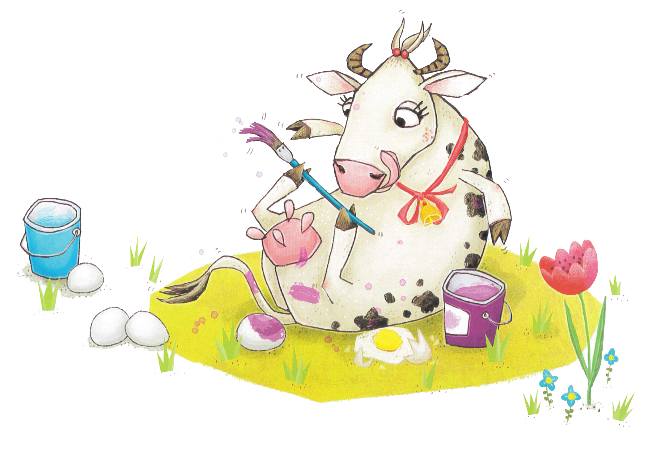 Hier kommt Polly Osterkuh